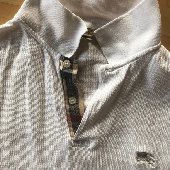 Burberry Check Placket Polo Shirt - Picture 1 of 4